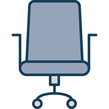 Sandalye. Web simgesi basit illüstrasyon