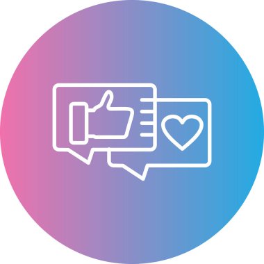 Kalp simgesinin vektör illüstrasyonu