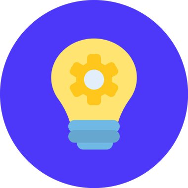 Ampul. Web simgesi basit illüstrasyon