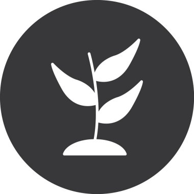 Çiçek. Web simgesi basit illüstrasyon