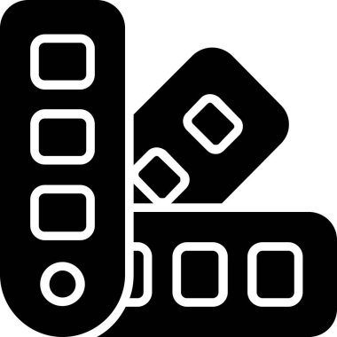 Haplar. Web simgesi basit illüstrasyon