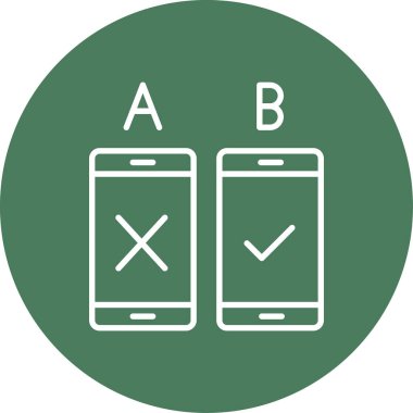 Akıllı telefon simgesinin vektör illüstrasyonu