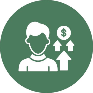 Para için. Web simgesi basit illüstrasyon