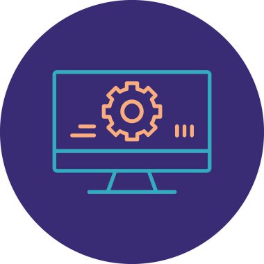 seo modern simgesinin vektör illüstrasyonu