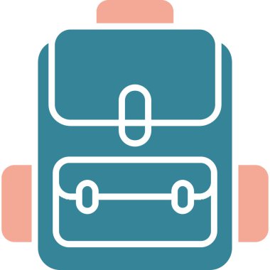 bagaj. Web simgesi basit illüstrasyon