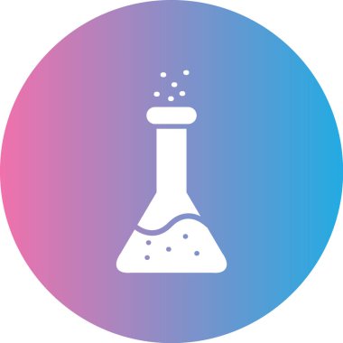 Laboratuvar test simgesinin vektör illüstrasyonu