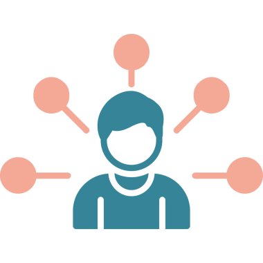 Sosyal ağ simgesi vektör illüstrasyon tasarımına sahip insanlar