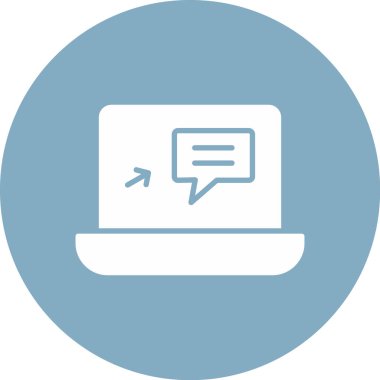Bilgisayar. Web simgesi basit illüstrasyon