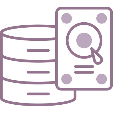 veri depolama simgesi vektör illüstrasyonu