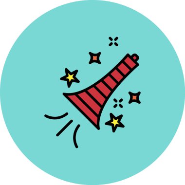 Çizgi film simgesinin vektör çizimi