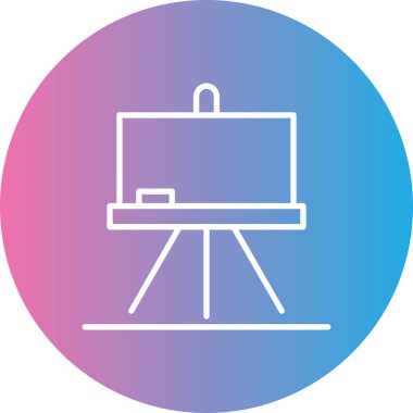 Sunum tahtası simgesi vektör illüstrasyonu