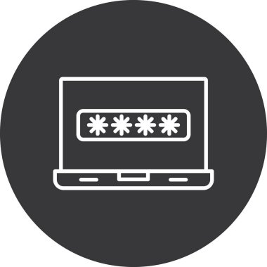 erişim parola simgesi, basit biçim