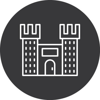 Modern yapı simgesinin vektör illüstrasyonu