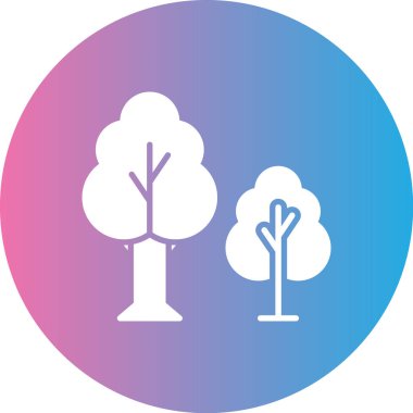 ağaç simgesi vektör illüstrasyonu