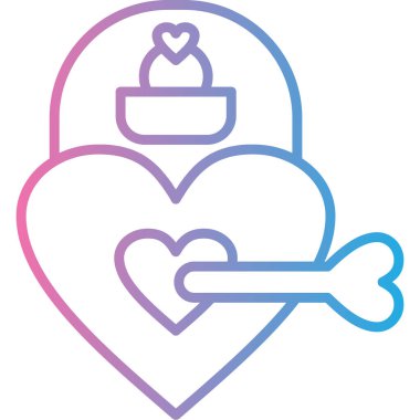 Bir kalbin vektör illüstrasyonu