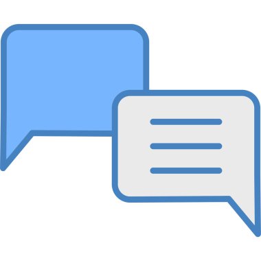 Sohbet simgesi vektör illüstrasyonu