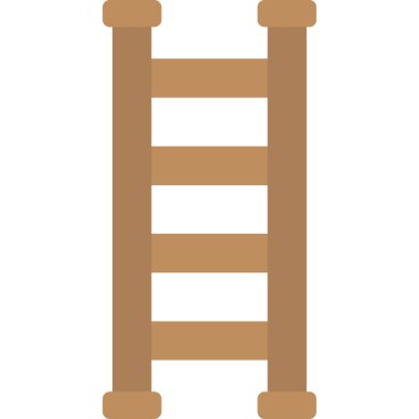 Merdiven düz vektör simgesi