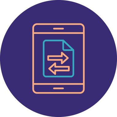 Vektör Mobil simge illüstrasyonu