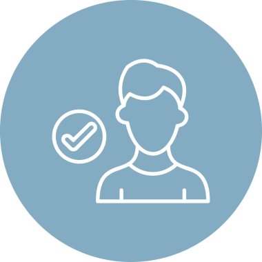 İnsan simgesinin vektör illüstrasyonu