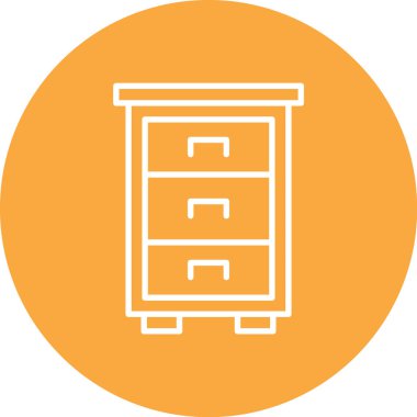 Dolap. Web simgesi basit illüstrasyon