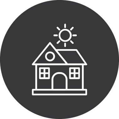 ev simgesi vektör illüstrasyonu