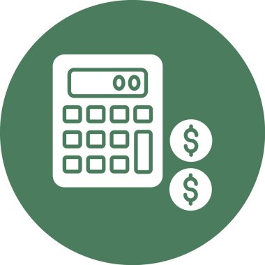 vektör hesap makinesi simgesi, vektör illüstrasyonu