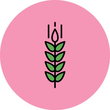 Bir bitki simgesinin vektör illüstrasyonu