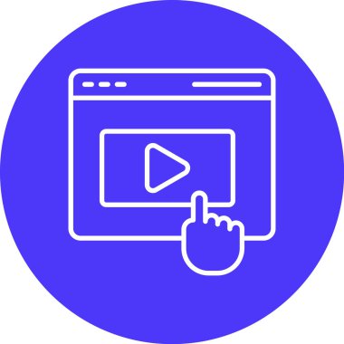 Bir dizüstü bilgisayar simgesinin vektör illüstrasyonu