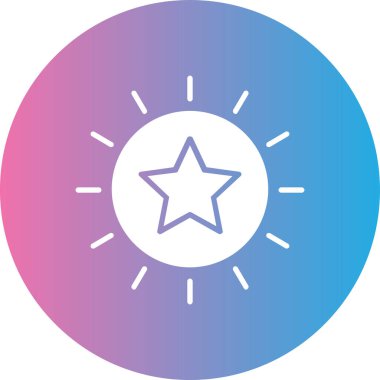 Yıldız simgesinin vektör illüstrasyonu