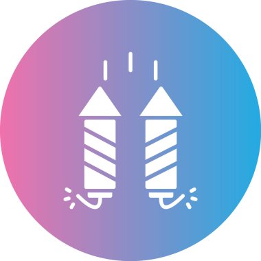 Bir roketin vektör simgesi