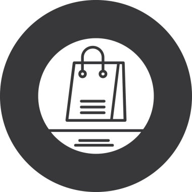 Alışveriş simgesi, illüstrasyon, modern tarz