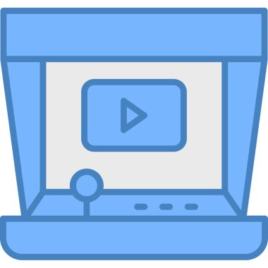 Bilgisayar. Web simgesi basit illüstrasyon