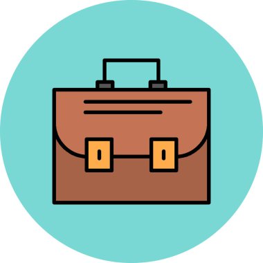 Çanta. Web simgesi basit illüstrasyon