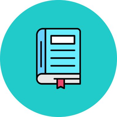 kitap simgesi vektör illüstrasyonu