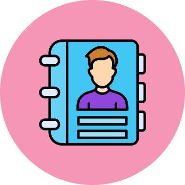 Bir insan simgesinin vektör illüstrasyonu