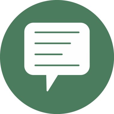 Sohbet simgesinin vektör illüstrasyonu