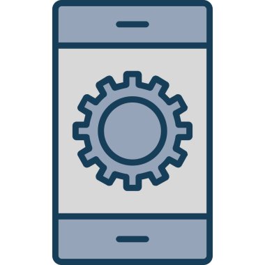 cep telefonu ikonu vektör illüstrasyonu