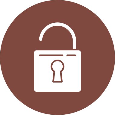 Kilit simgesinin vektör illüstrasyonu