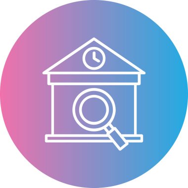 Alarm saati simgesi, vektör illüstrasyonu