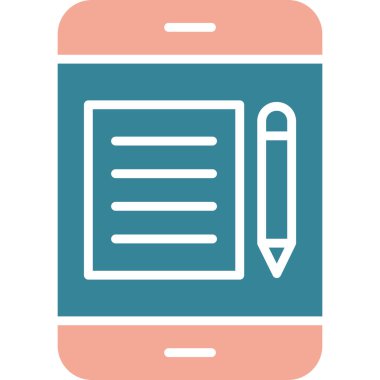 kalem, vektör simgesi basit tasarım ile not defteri