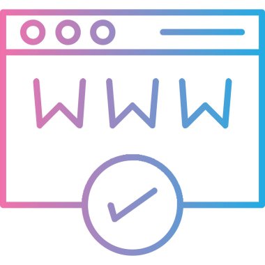 Web sayfası simgesi modern vektör illüstrasyonu