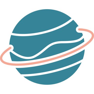 Dünya gezegeni ikonu. Web için dünya vektör simgelerinin özet çizimi