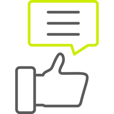 Sohbet yorum ikonu vektör illüstrasyonu