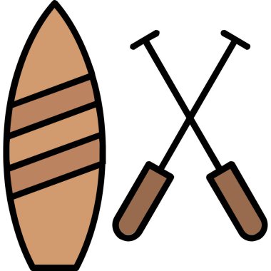 Sörf tahtası vektör simgesi, modern biçim