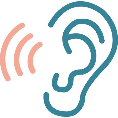 kulak simgesi vektör illüstrasyonu