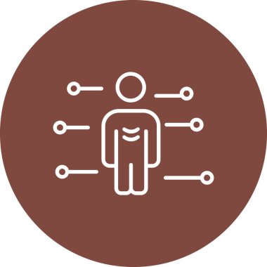 Adamım. Web simgesi basit illüstrasyon