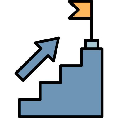 iş grafiği simgesi, vektör illüstrasyonu