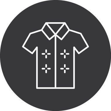 Kıyafetler. Web simgesi basit illüstrasyon