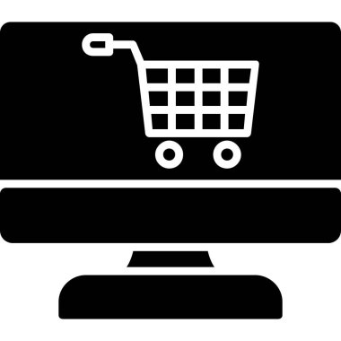 Alışveriş arabası simgesi taslak biçiminde