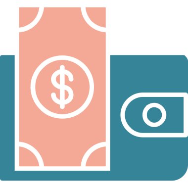 Para için. Web simgesi basit illüstrasyon